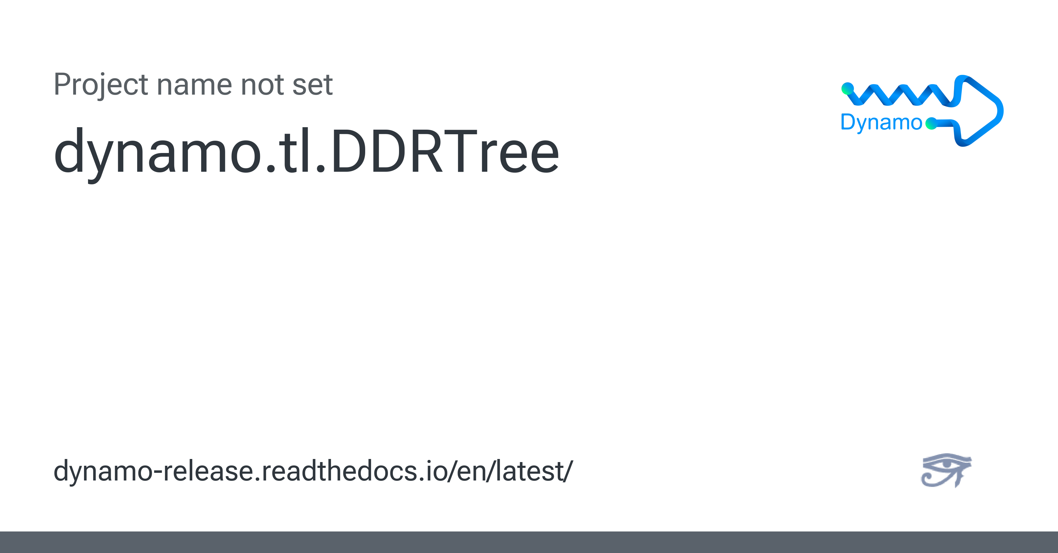 dynamo.tl.DDRTree - dynamo-release